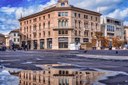 Dopo la pioggia, la bellezza si specchia sul selciato Foto di Ruben Garcia @rmartinmalaga (13/03/2023)