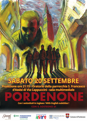Proiezione dei 7 corti polizieschi "Pordenone", iniziativa cinematografica curata dai giovani dell'Associazione Astro per scoprire e riscoprire la città di Pordenone.
